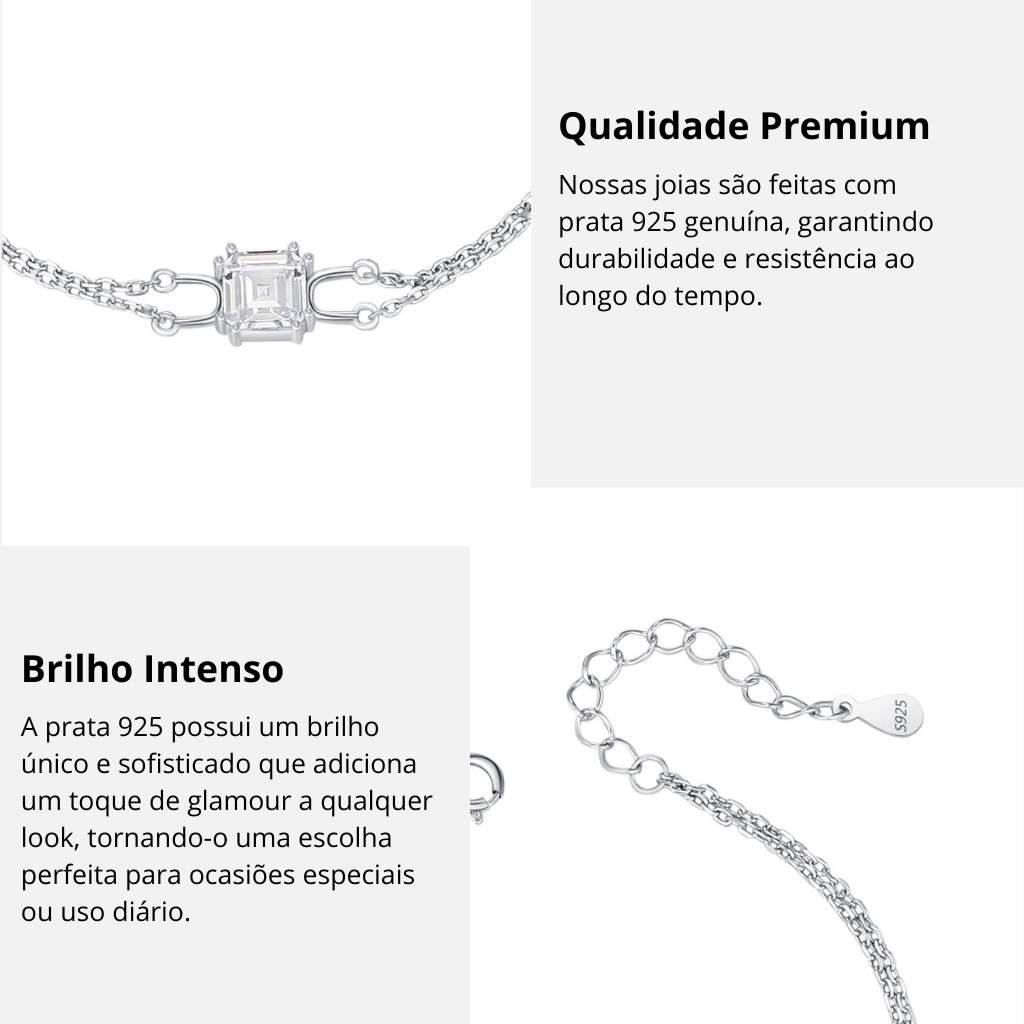 Pulseira Feminina de Prata